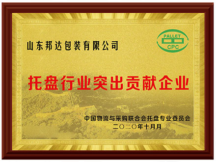 托盤行業突出貢獻獎